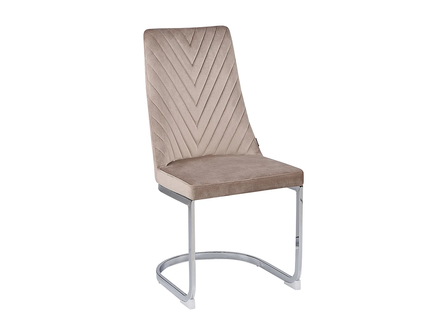 Lot de 2 chaises de salle à manger ALTOONA Velours Beige