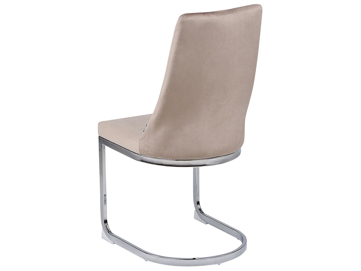 Set van 2 eetkamerstoelen ALTOONA Fluweel Beige