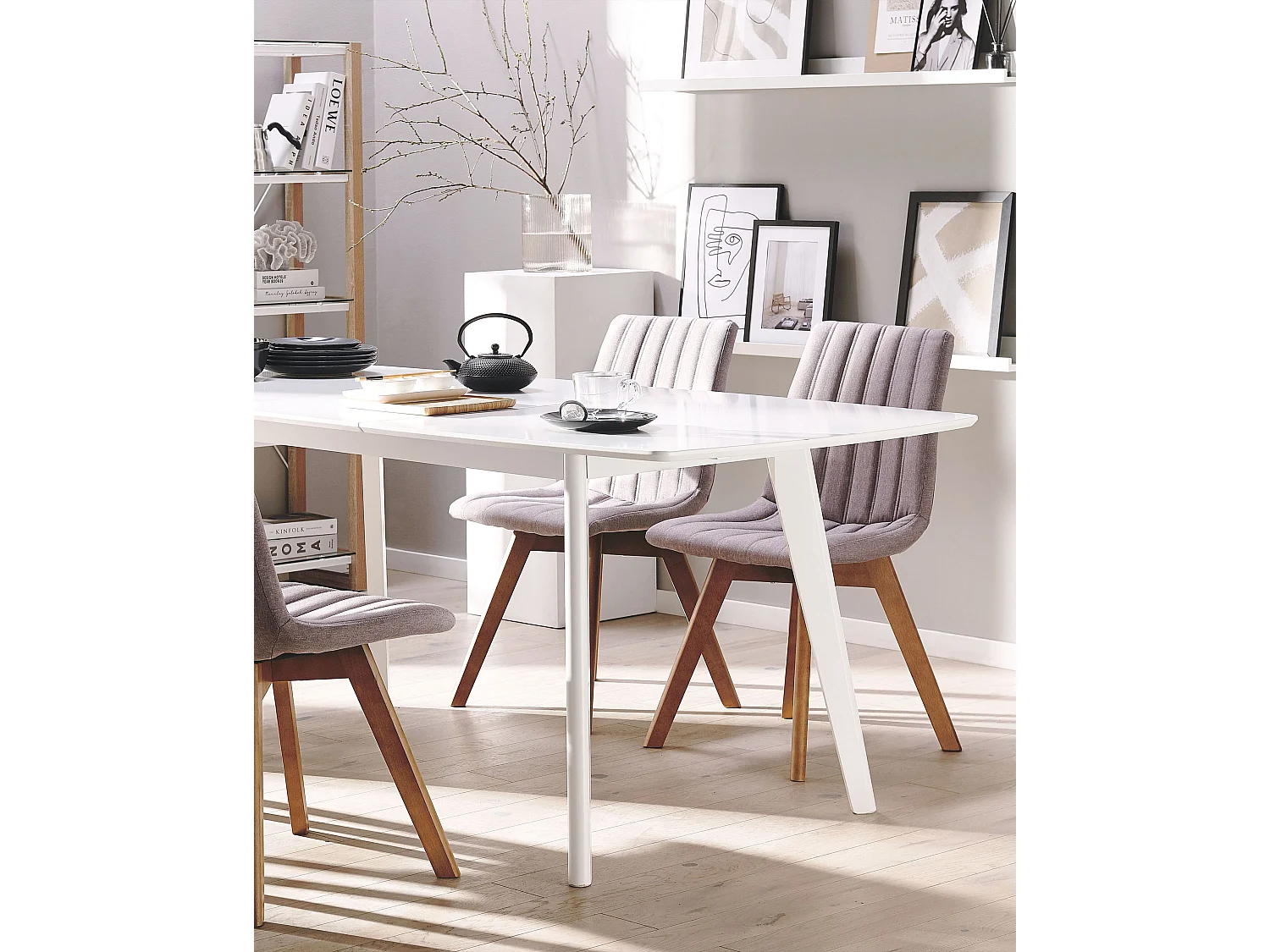 Lot de 2 chaises de salle à manger CALGARY Taupe
