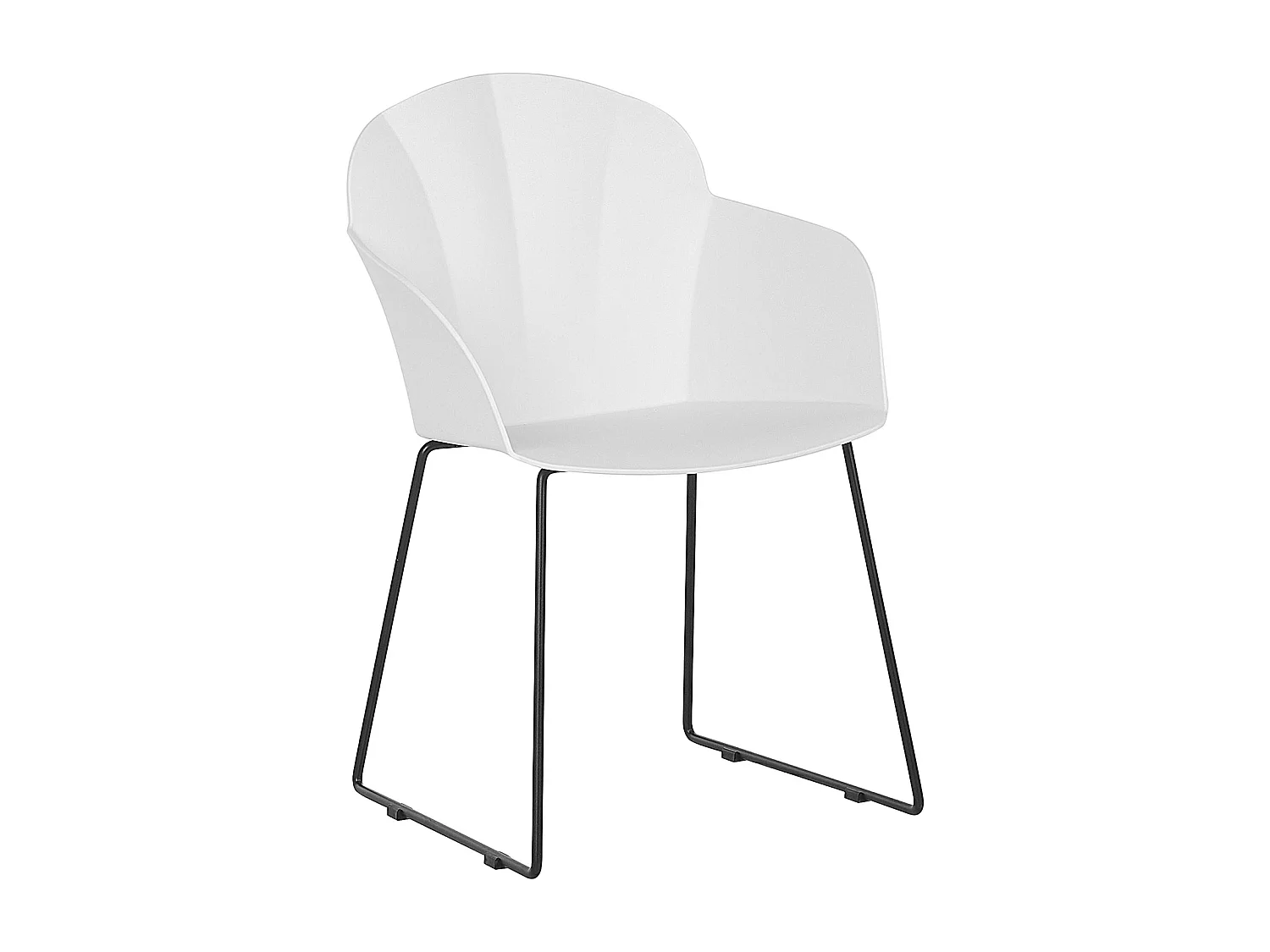 Lot de 2 chaises de salle à manger SYLVA Blanc