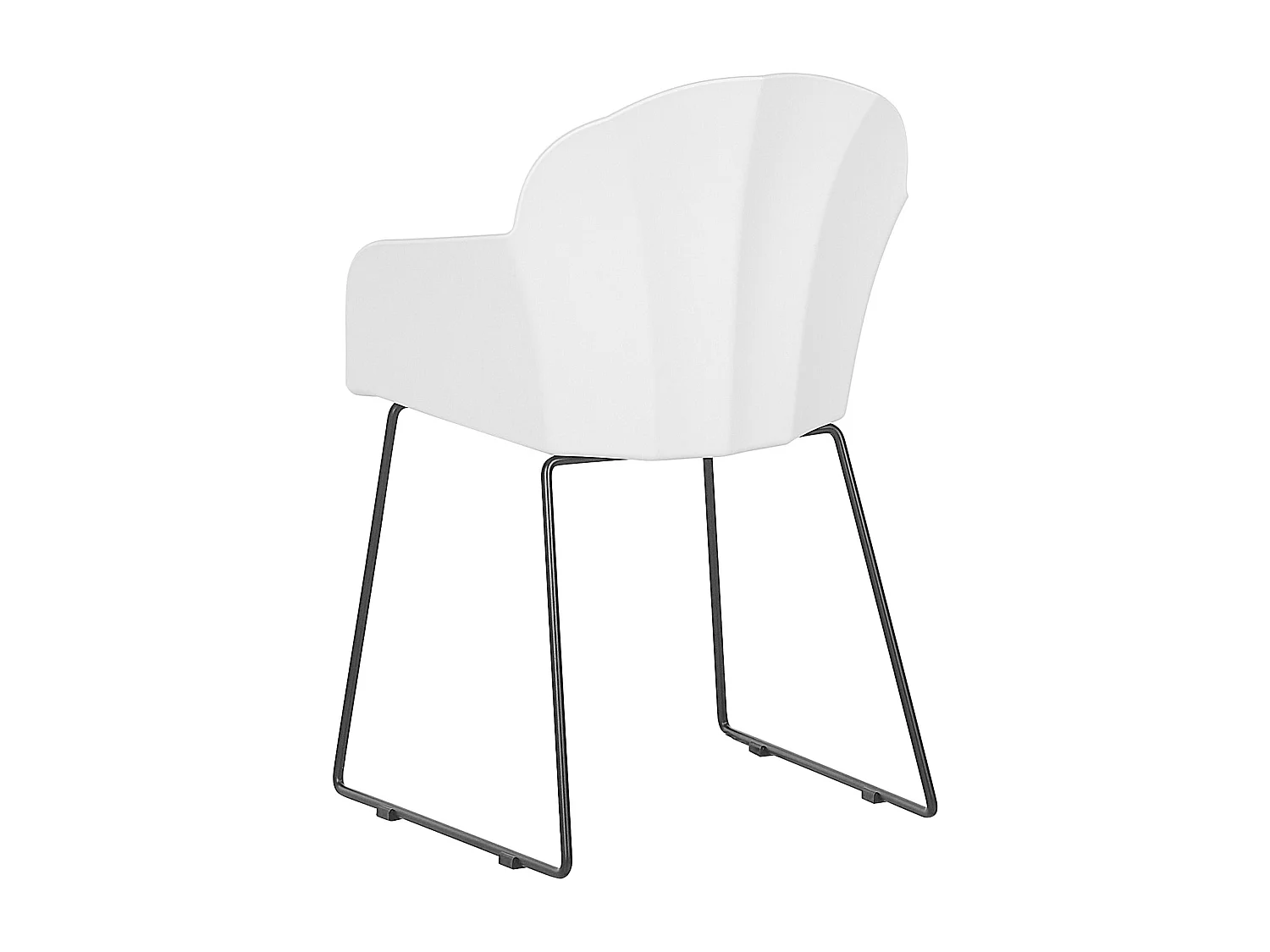 Lot de 2 chaises de salle à manger SYLVA Blanc