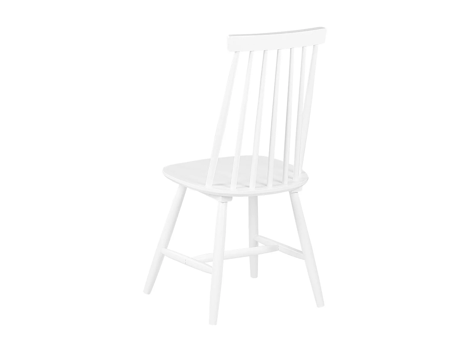 Conjunto de 2 sillas de comedor BURBANK Madera Blanco