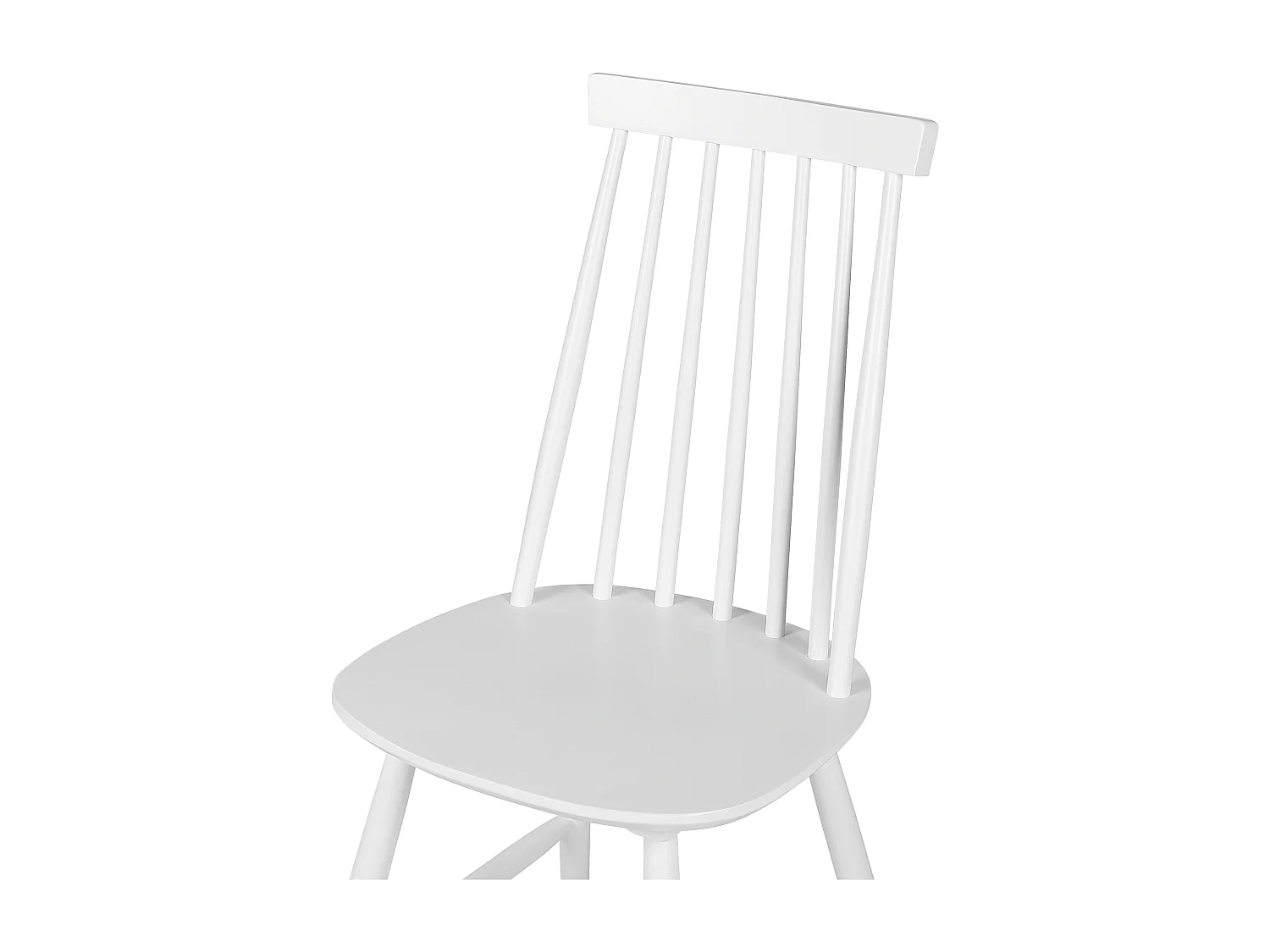 Conjunto de 2 sillas de comedor BURBANK Madera Blanco