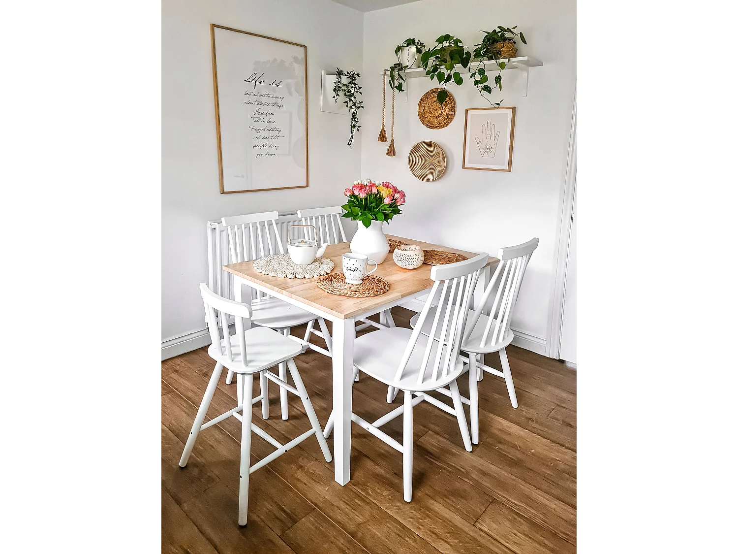 Set di 2 sedie da pranzo BURBANK Legno Bianco