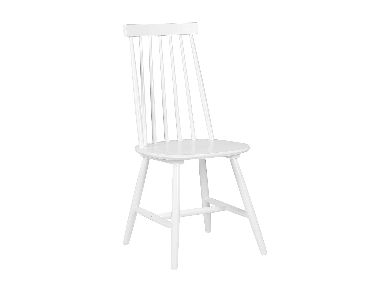 Set van 2 eetkamerstoelen BURBANK Hout Wit