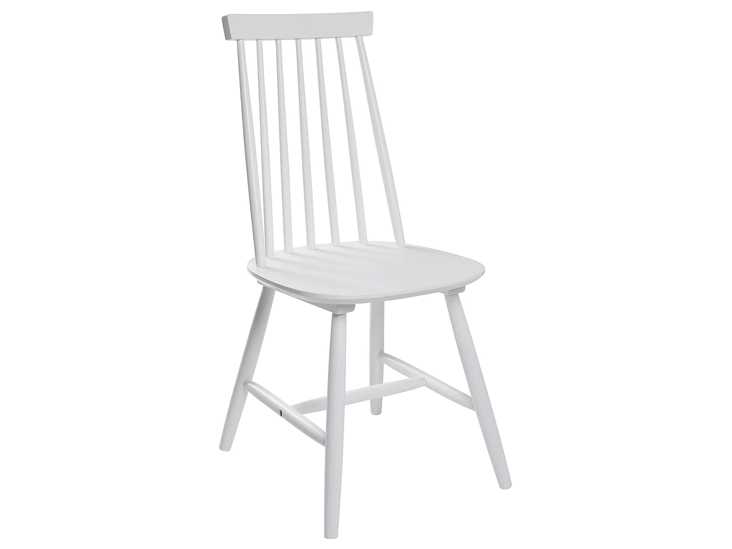 Conjunto de 2 sillas de comedor BURBANK Madera Blanco
