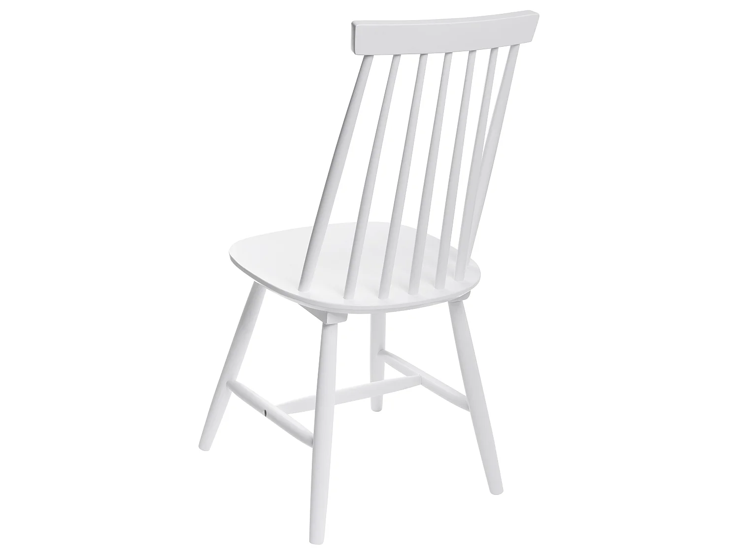 Conjunto de 2 sillas de comedor BURBANK Madera Blanco