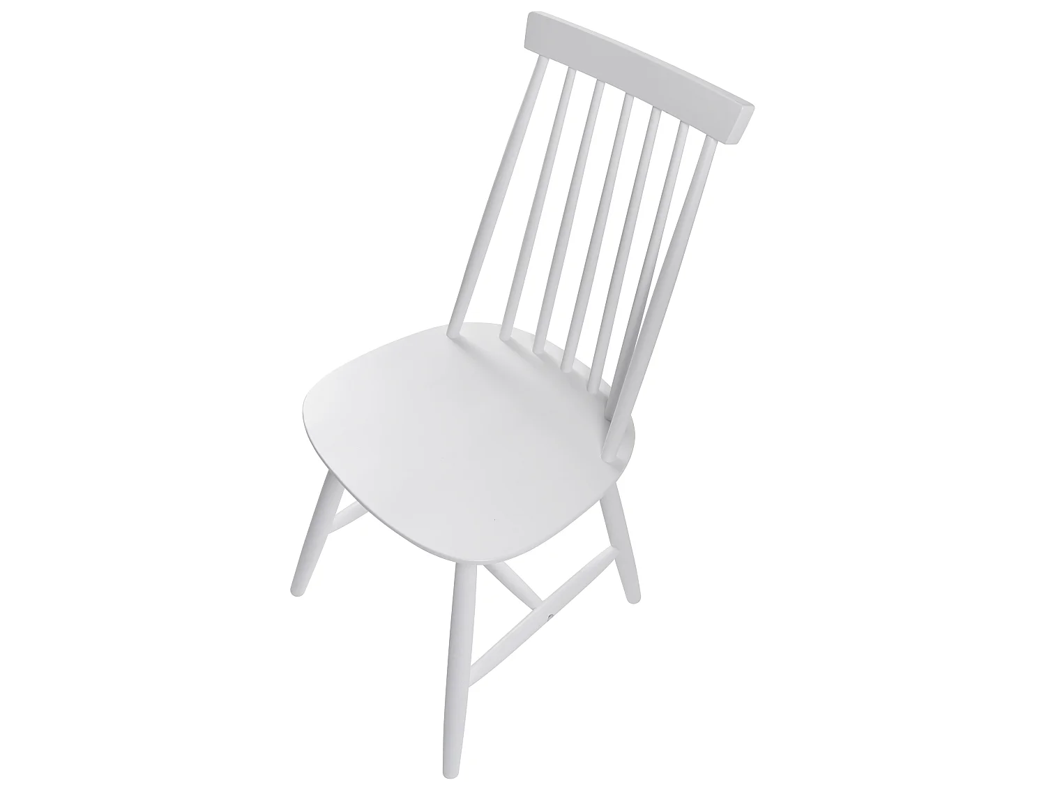 Conjunto de 2 sillas de comedor BURBANK Madera Blanco