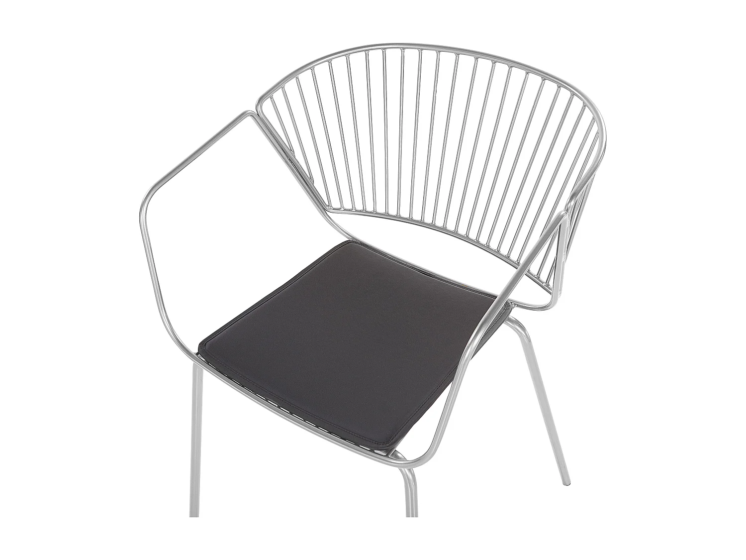 Set van 2 eetkamerstoelen RIGBY Metaal Zilver