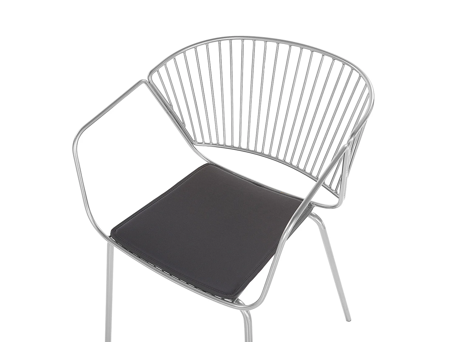 Set van 2 eetkamerstoelen RIGBY Metaal Zilver