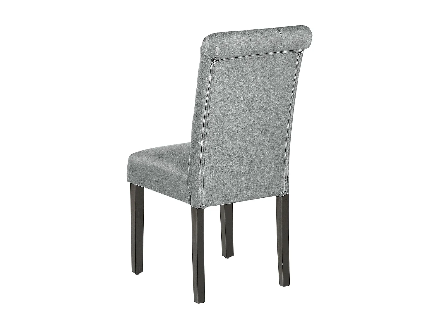 Lot de 2 chaises de salle à manger VELVA Tissu Gris