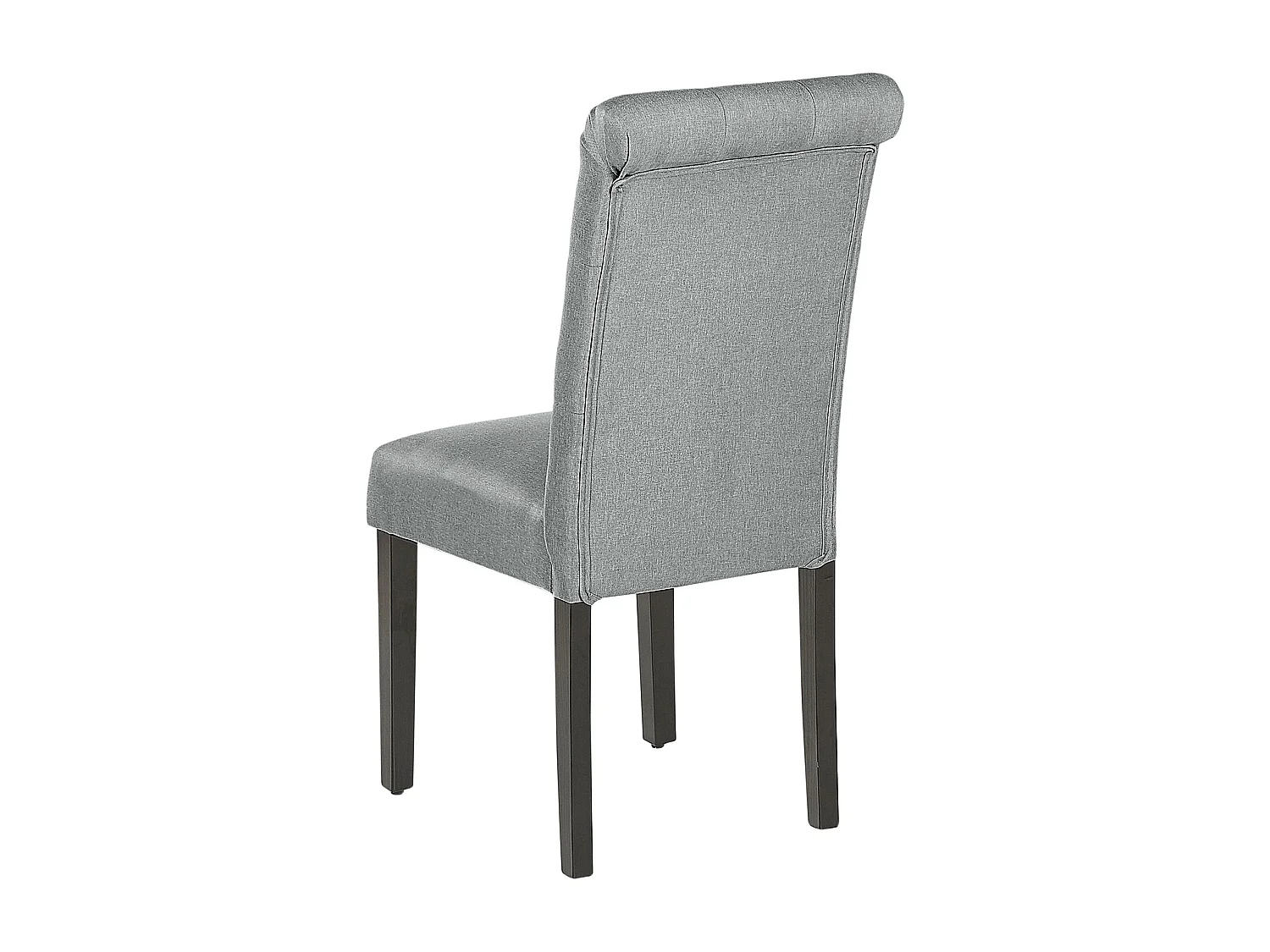 Lot de 2 chaises de salle à manger VELVA Tissu Gris