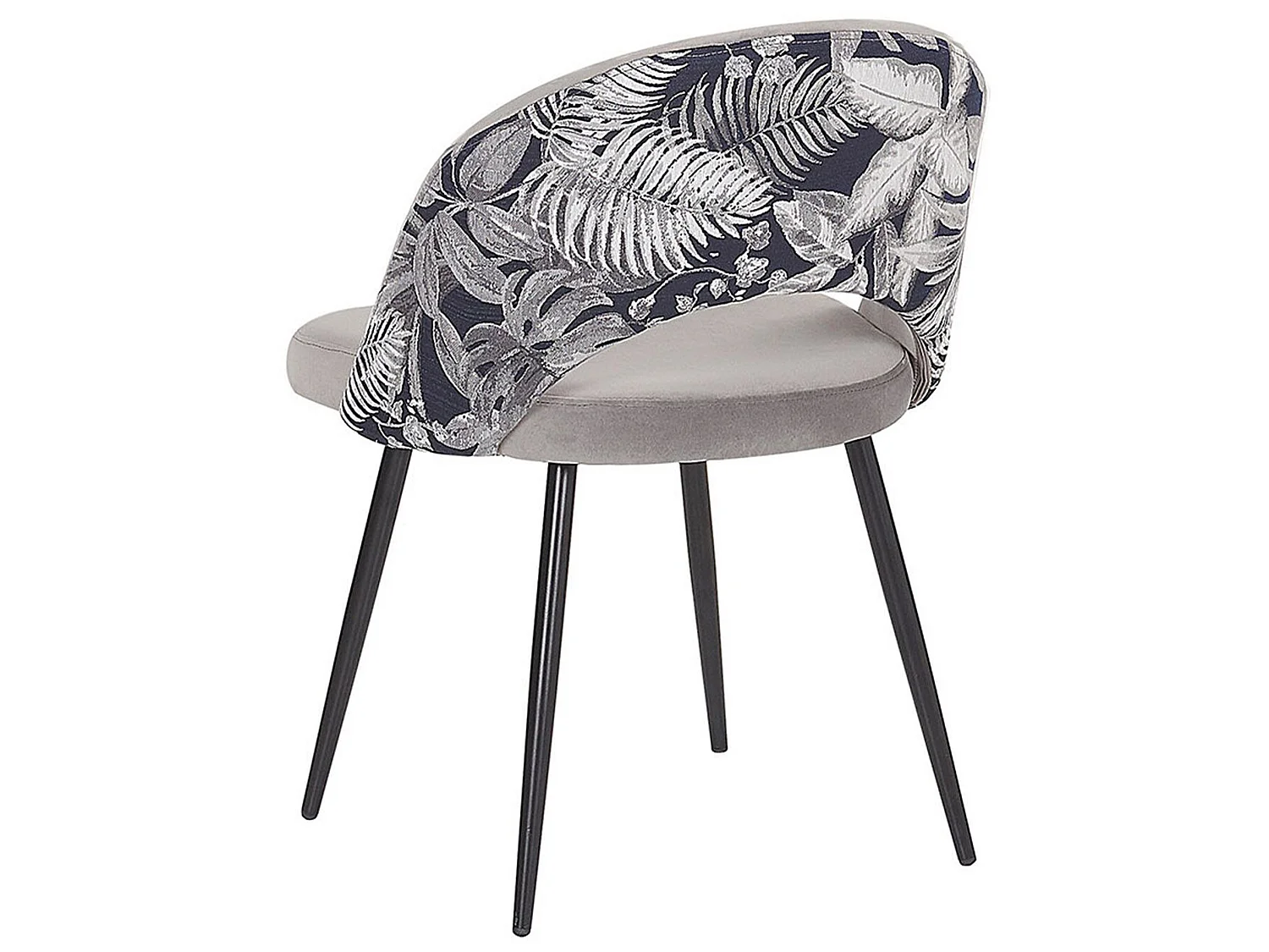 Set di 2 sedie da pranzo VIVIAN Velluto Grigio