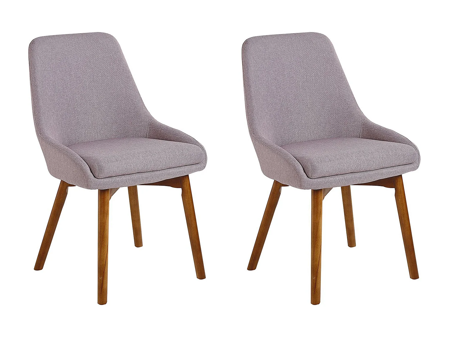 Lot de 2 chaises de salle à manger MELFORT Taupe