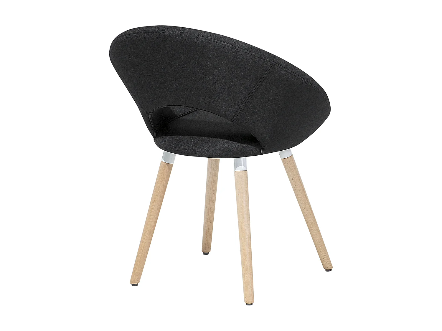 Conjunto de 2 sillas de comedor ROSLYN Negro