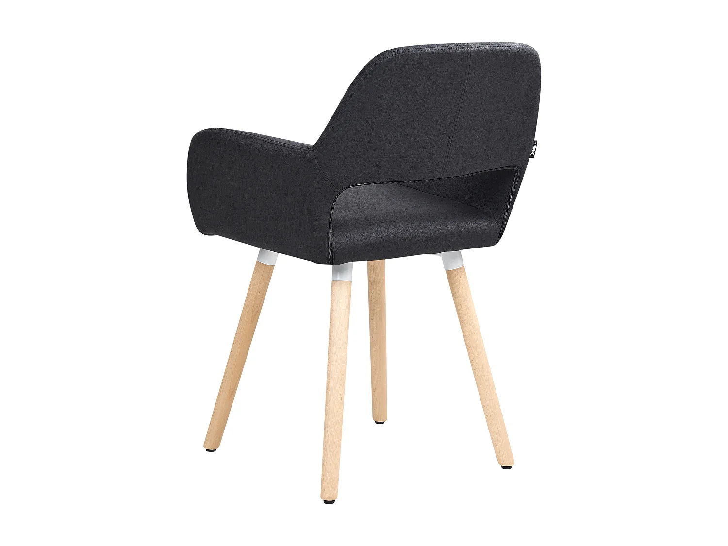 Lot de 2 chaises de salle à manger CHICAGO Tissu Noir