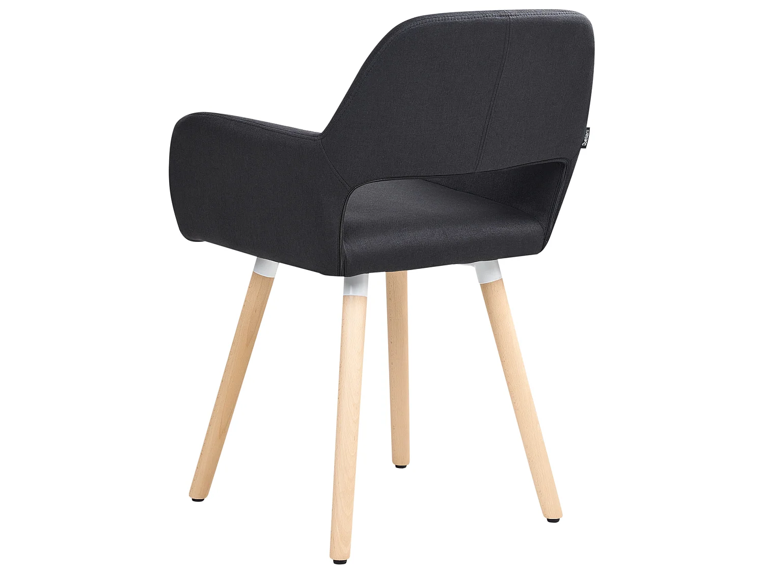 Lot de 2 chaises de salle à manger CHICAGO Tissu Noir