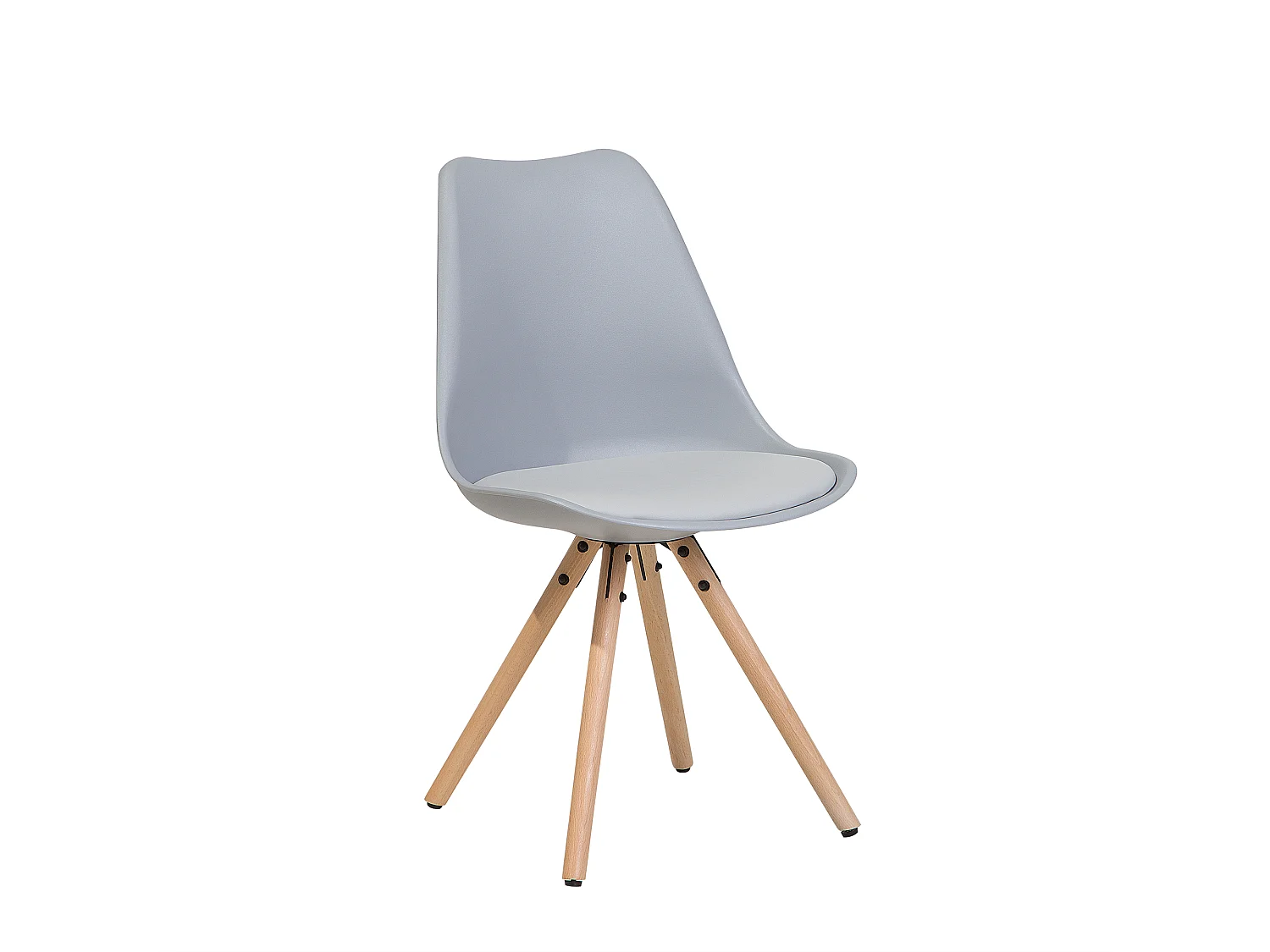 Conjunto de 2 cadeiras de jantar DAKOTA Cinzento