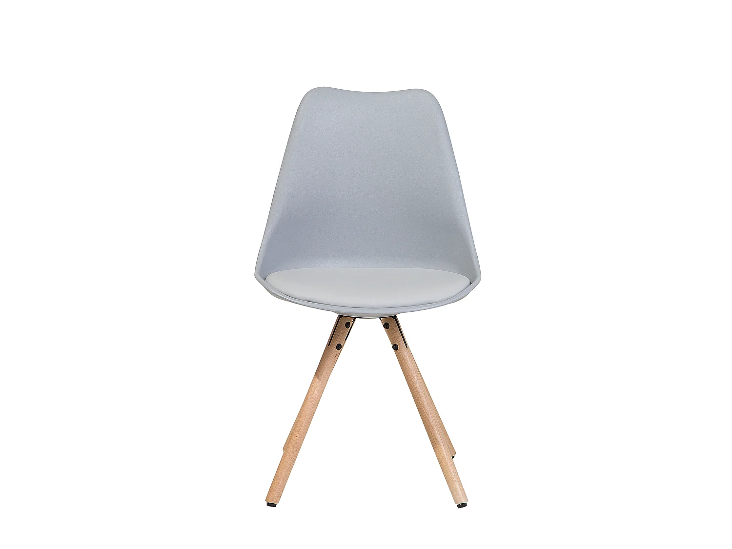 Conjunto de 2 cadeiras de jantar DAKOTA Cinzento