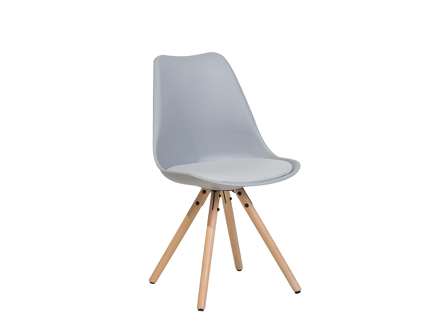 Lot de 2 chaises de salle à manger DAKOTA Gris