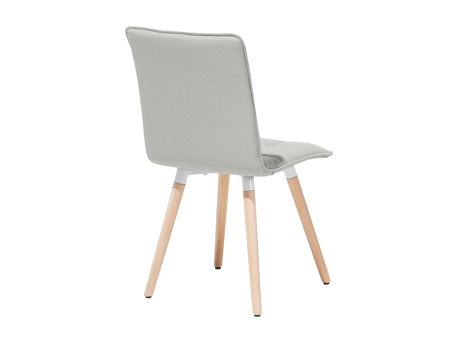 Lot de 2 chaises en tissu gris clair BROOKLYN