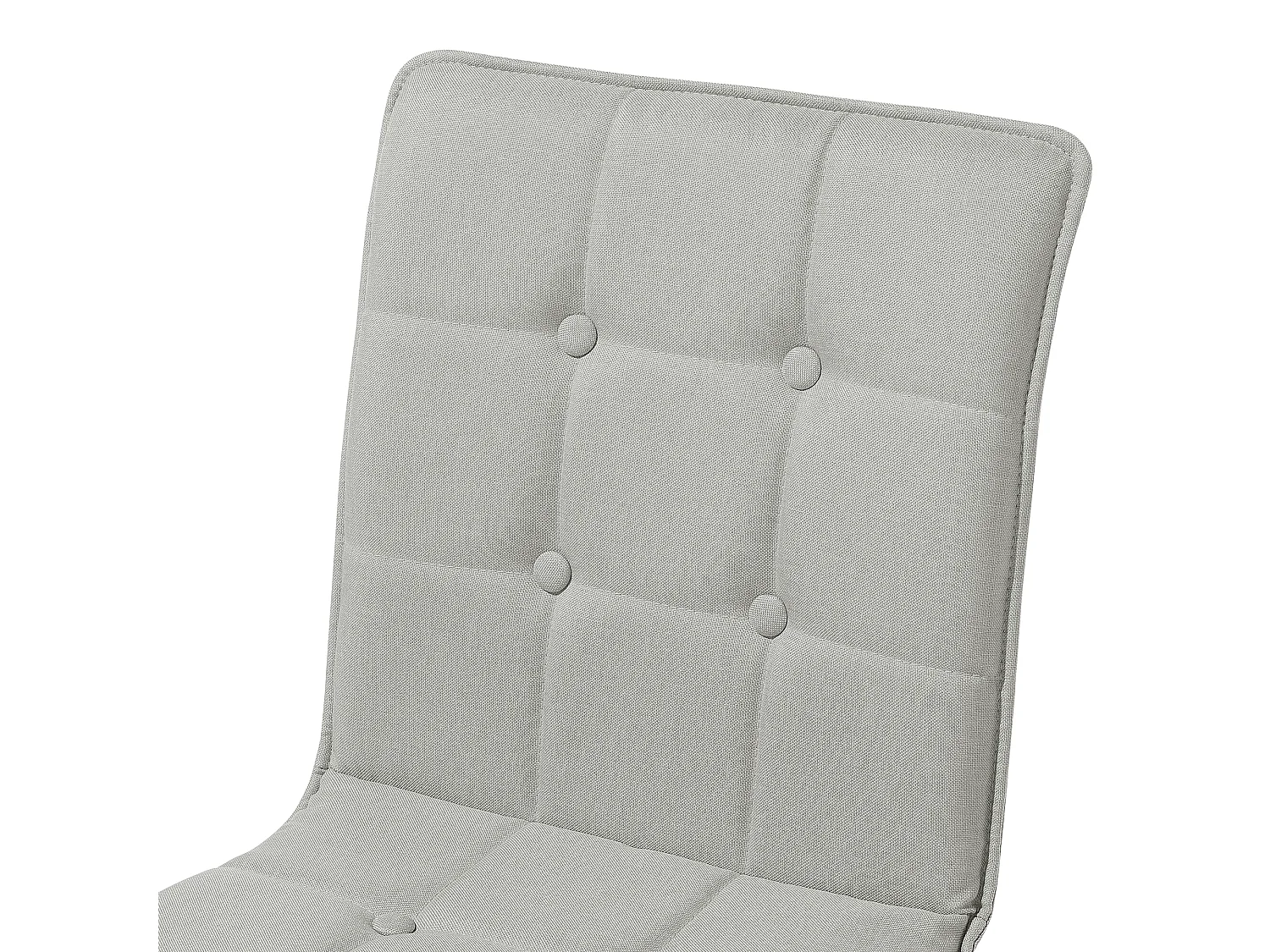 Lot de 2 chaises en tissu gris clair BROOKLYN