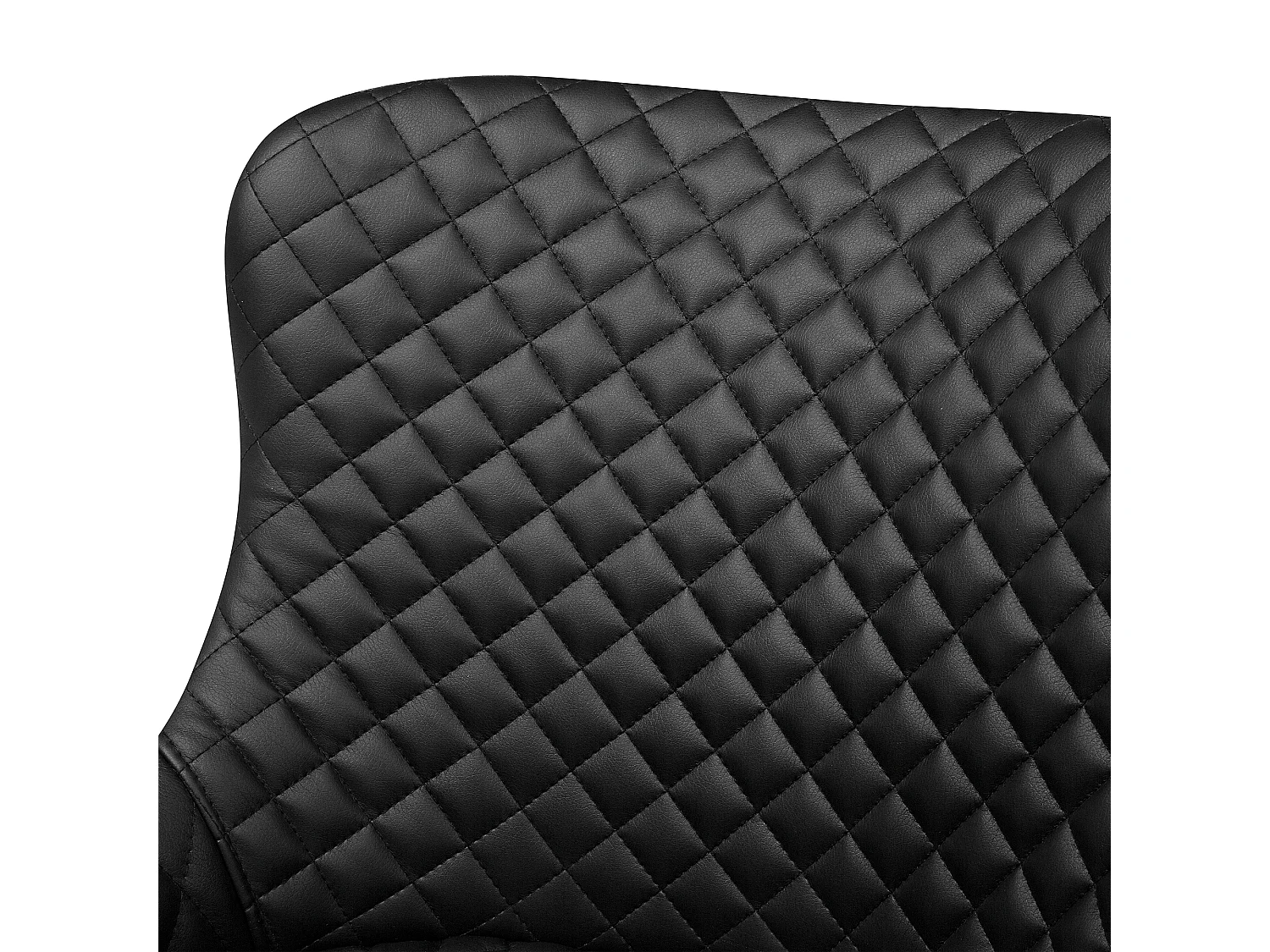 Conjunto de 2 sillas de comedor SOLANO Piel sintética Negro