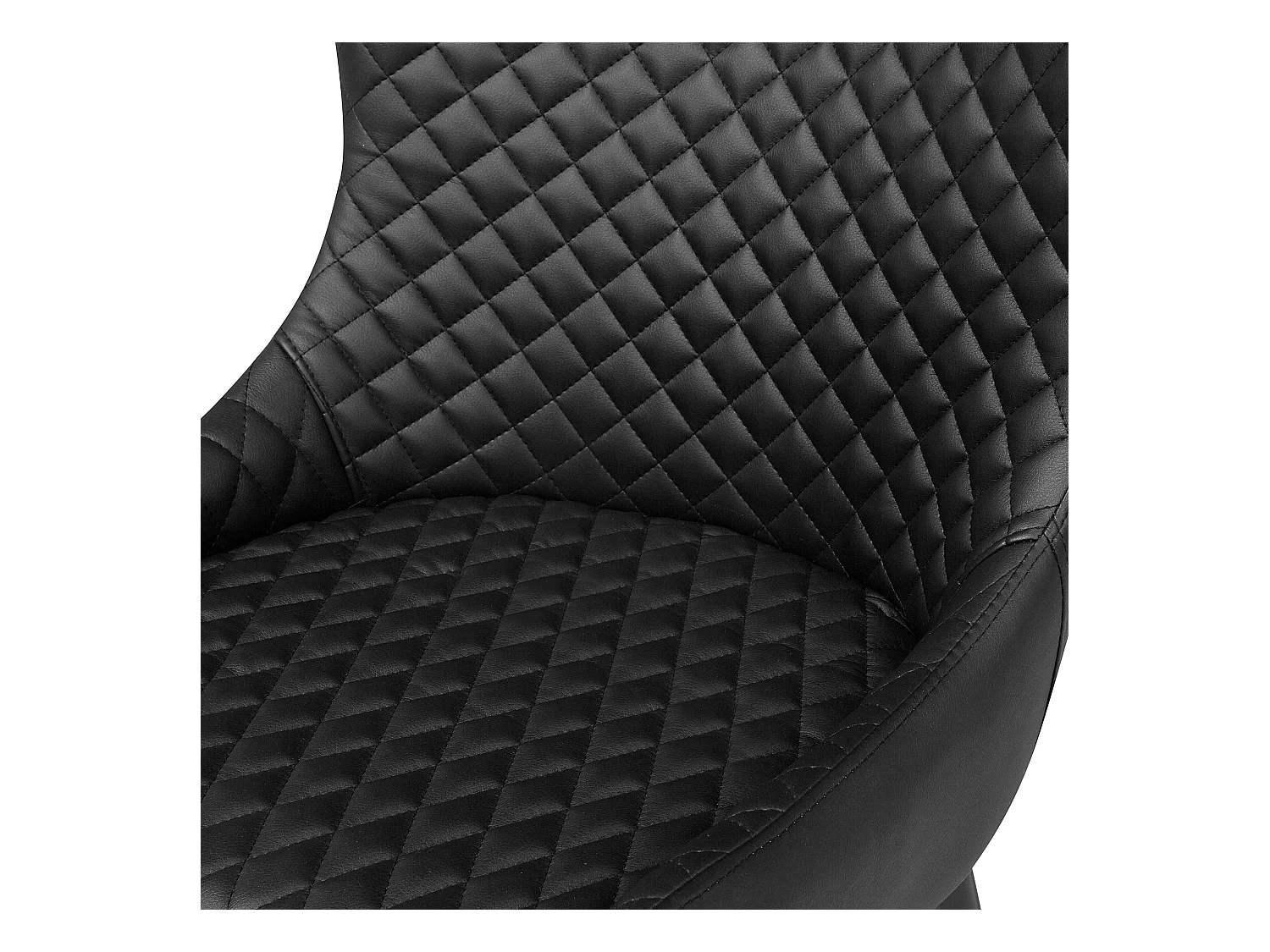 Esszimmerstuhl 2er Set SOLANO Kunstleder Schwarz