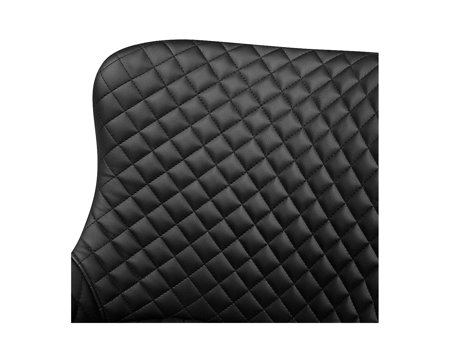 Esszimmerstuhl 2er Set SOLANO Kunstleder Schwarz