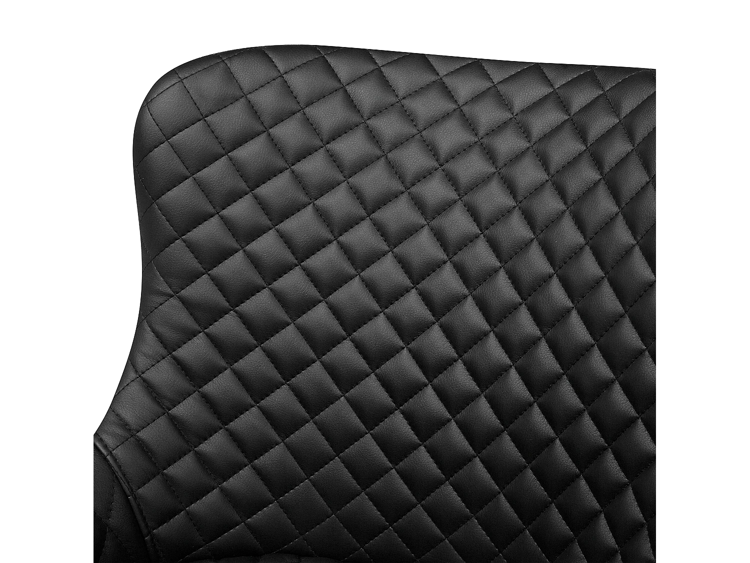 Set van 2 eetkamerstoelen SOLANO Kunstleer Zwart