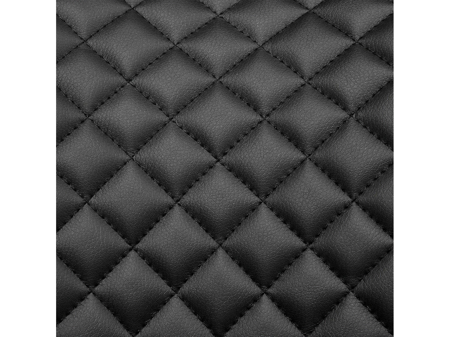 Set van 2 eetkamerstoelen SOLANO Kunstleer Zwart