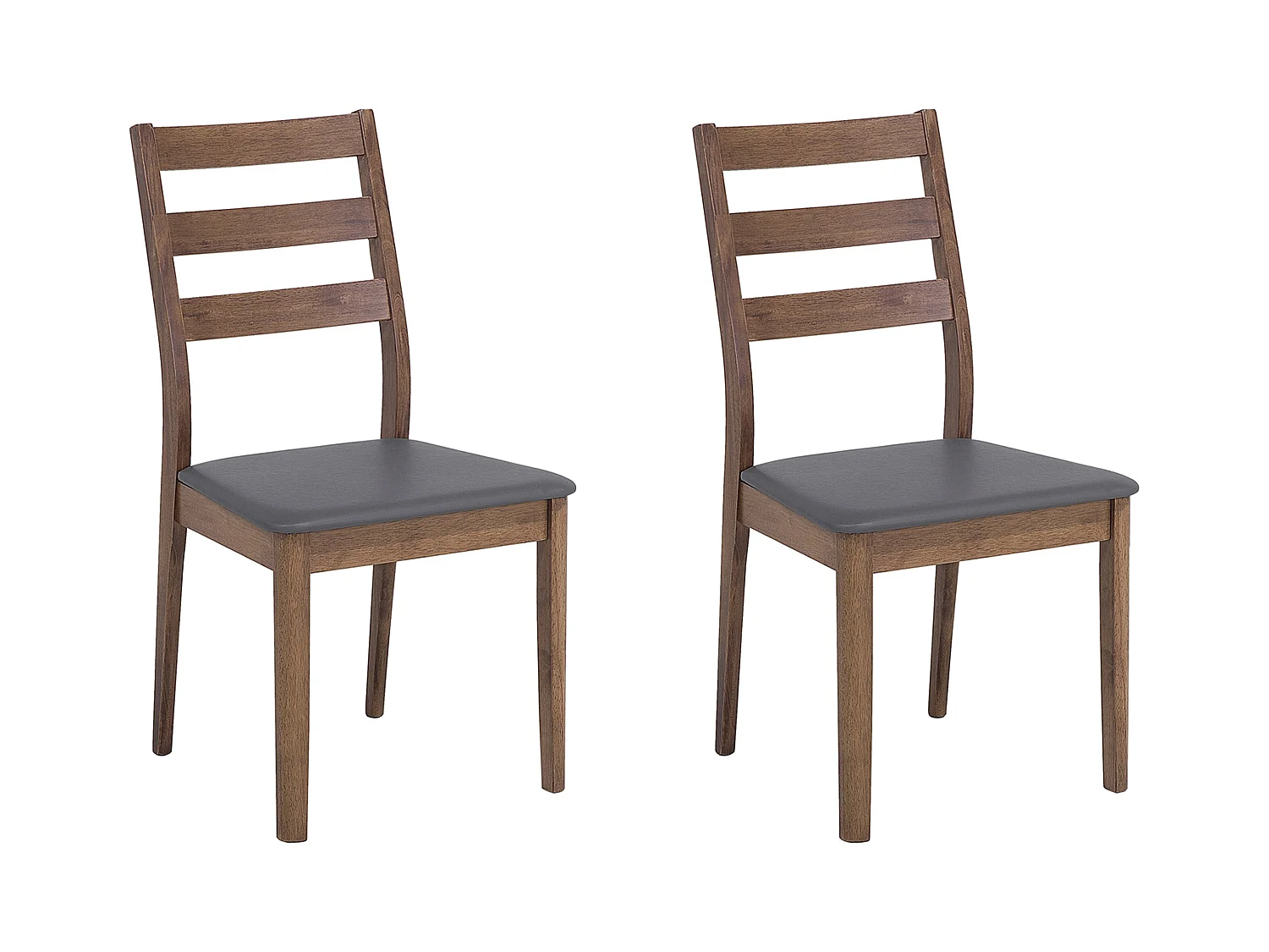 Lot de 2 chaises de salle à manger MODESTO Bois Gris