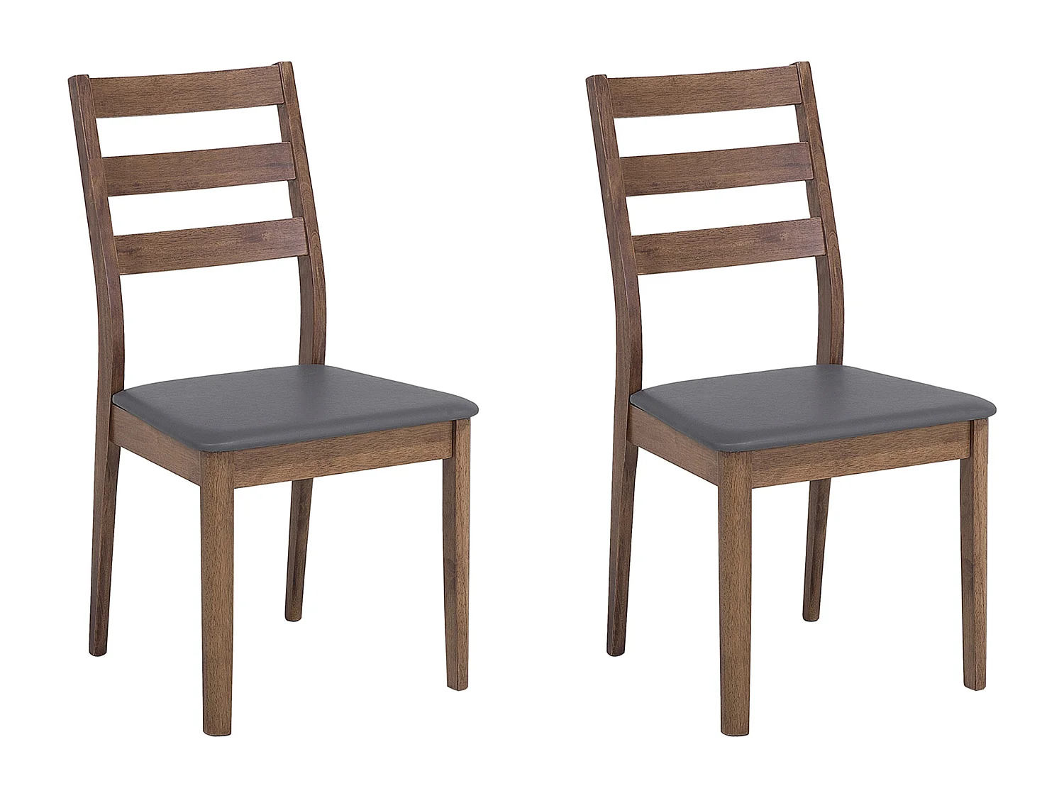 Set van 2 eetkamerstoelen MODESTO Hout Grijs