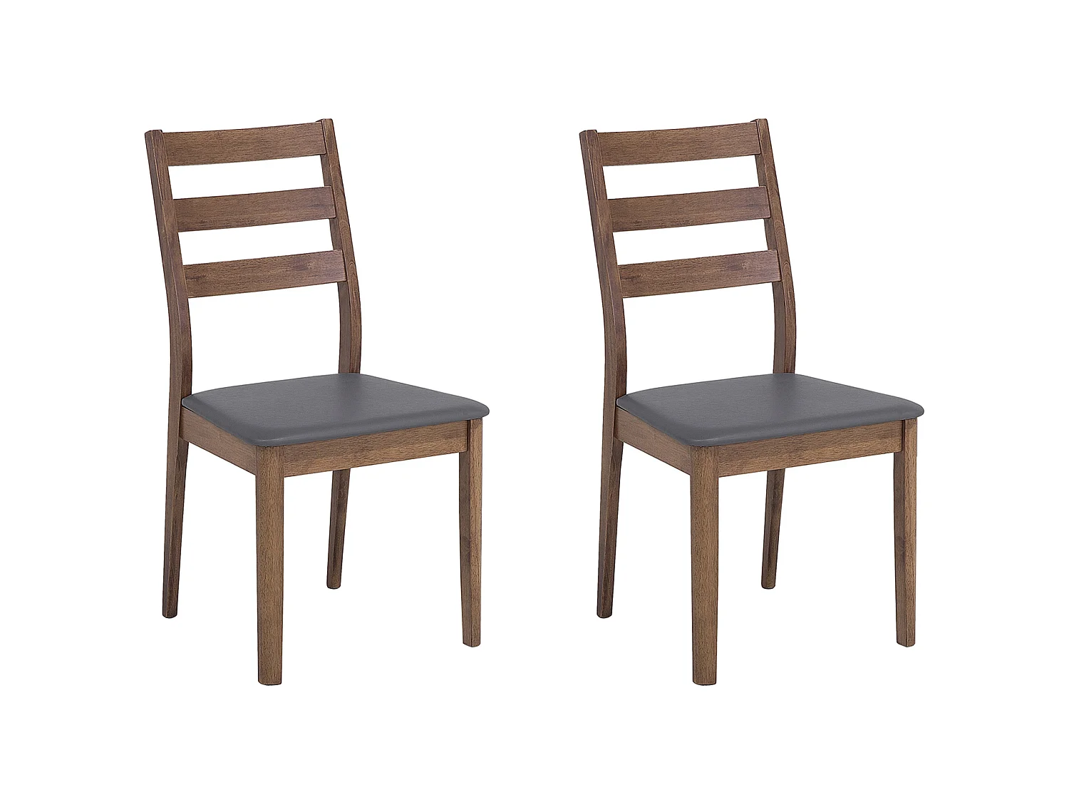 Set van 2 eetkamerstoelen MODESTO Hout Grijs