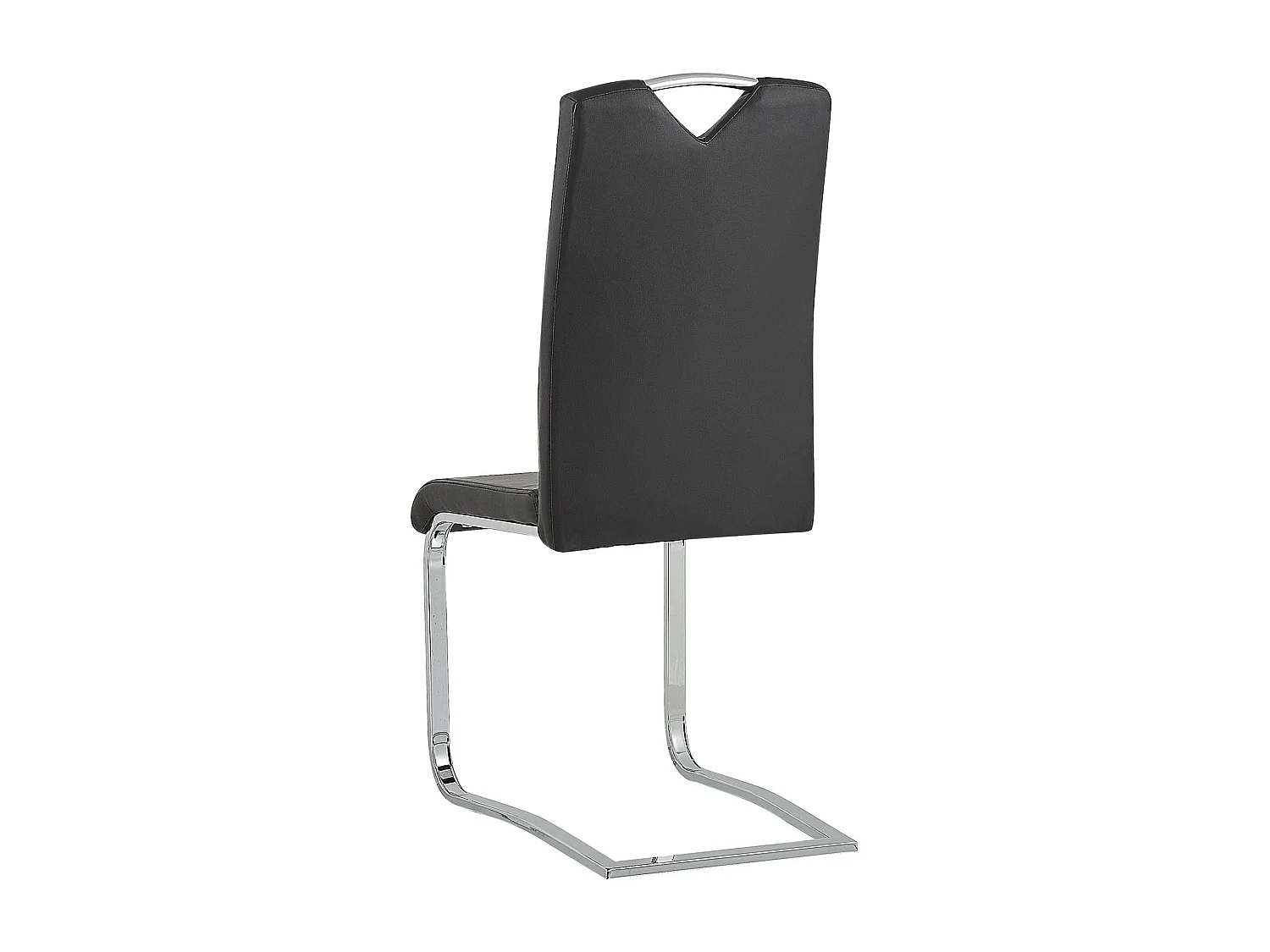 Lot de 2 chaises de salle à manger PICKNES Cuir PU Noir