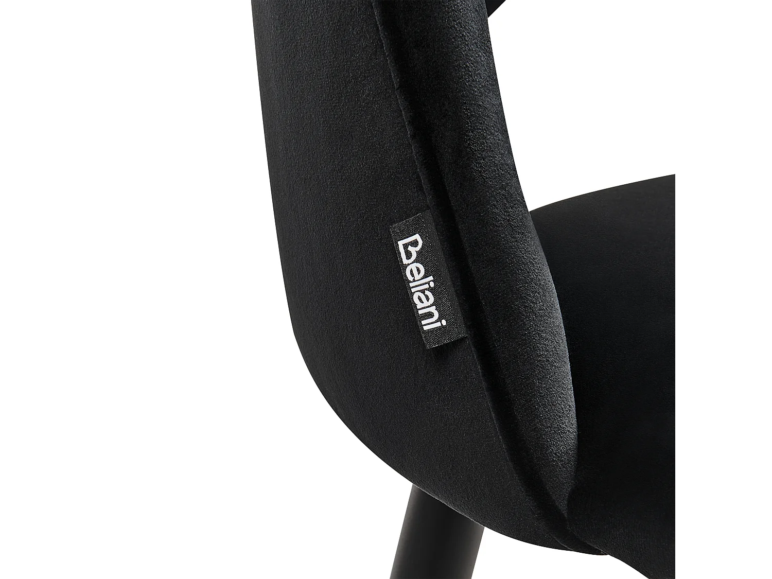Set van 2 eetkamerstoelen MAGALIA Fluweel Zwart
