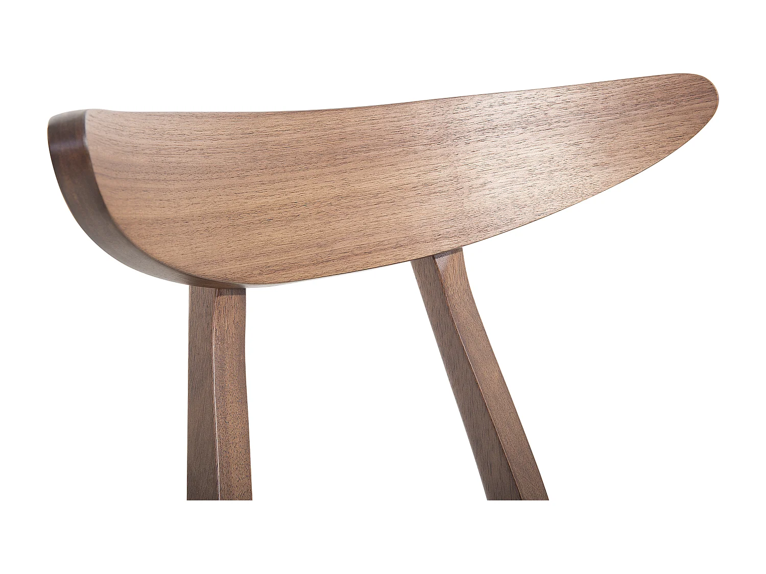 Set van 2 eetkamerstoelen LYNN Hout Donkergrijs