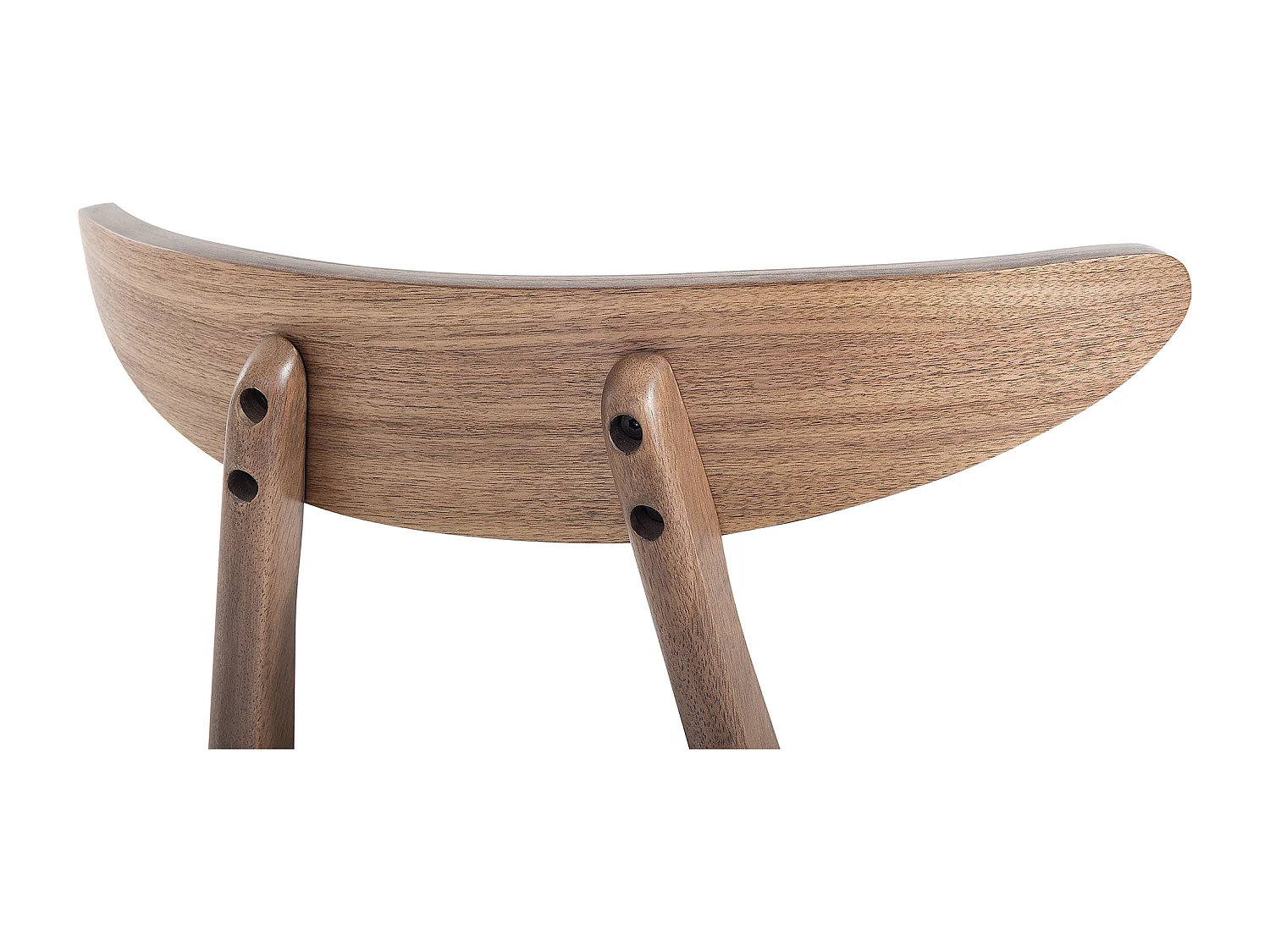 Set van 2 eetkamerstoelen LYNN Hout Donkergrijs