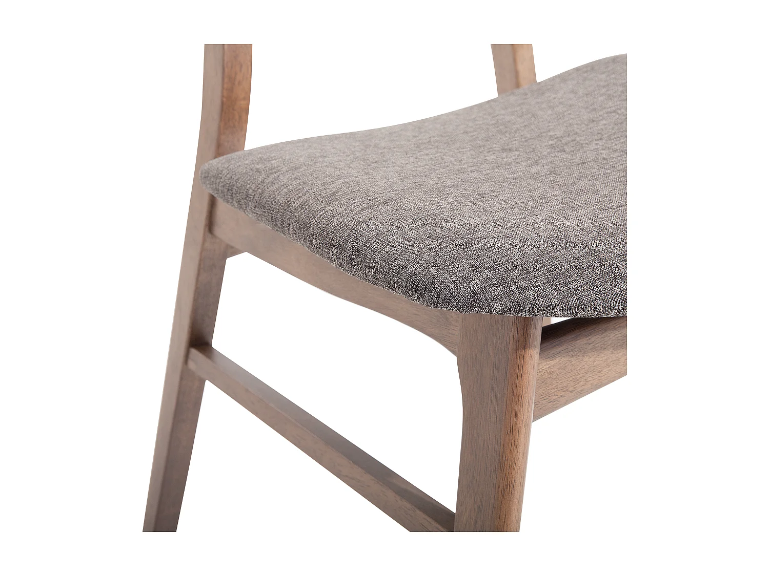 Set van 2 eetkamerstoelen LYNN Hout Donkergrijs