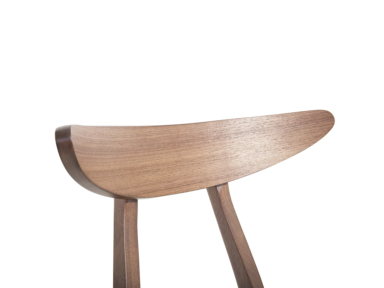 Lot de 2 chaises de salle à manger LYNN Bois Marron foncé/gris