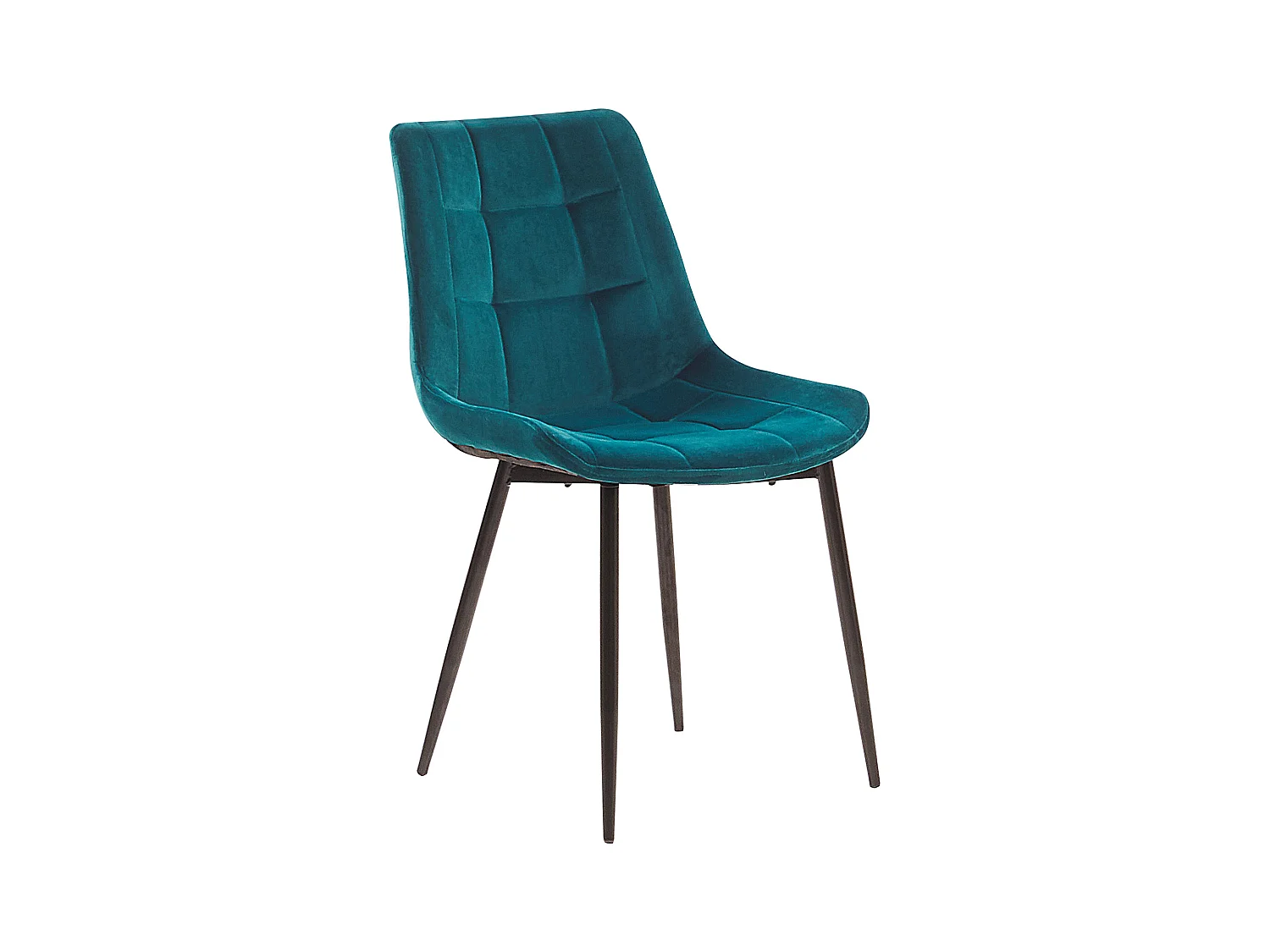 Set van 2 eetkamerstoelen MELROSE Fluweel Turquoise