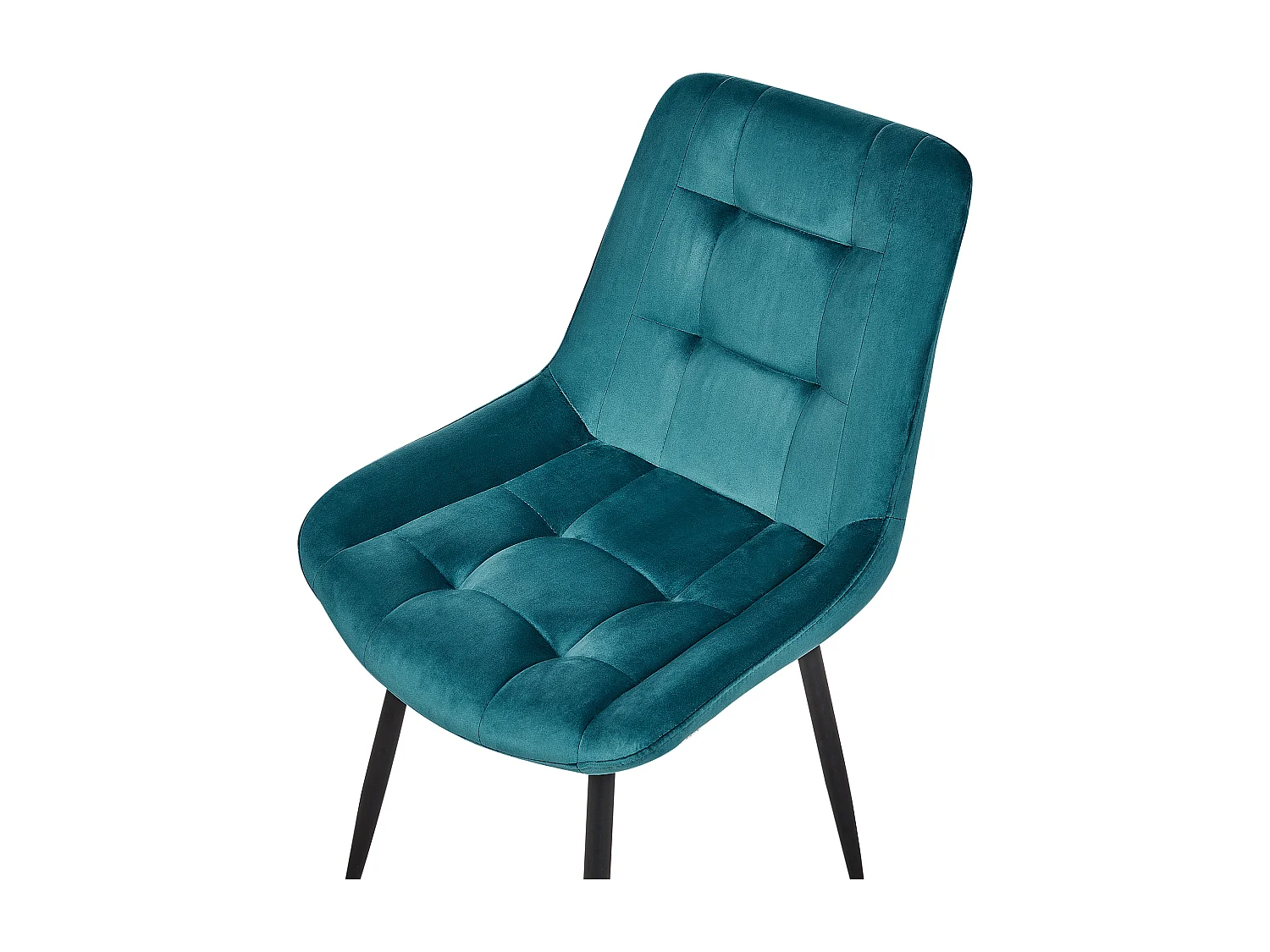 Lot de 2 chaises de salle à manger MELROSE Velours Turquoise