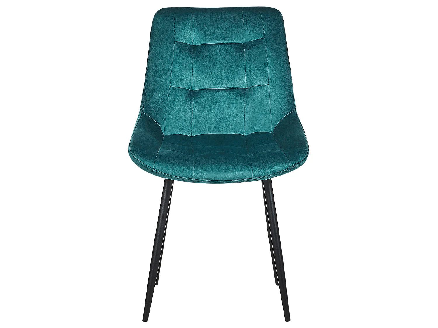 Lot de 2 chaises de salle à manger MELROSE Velours Turquoise