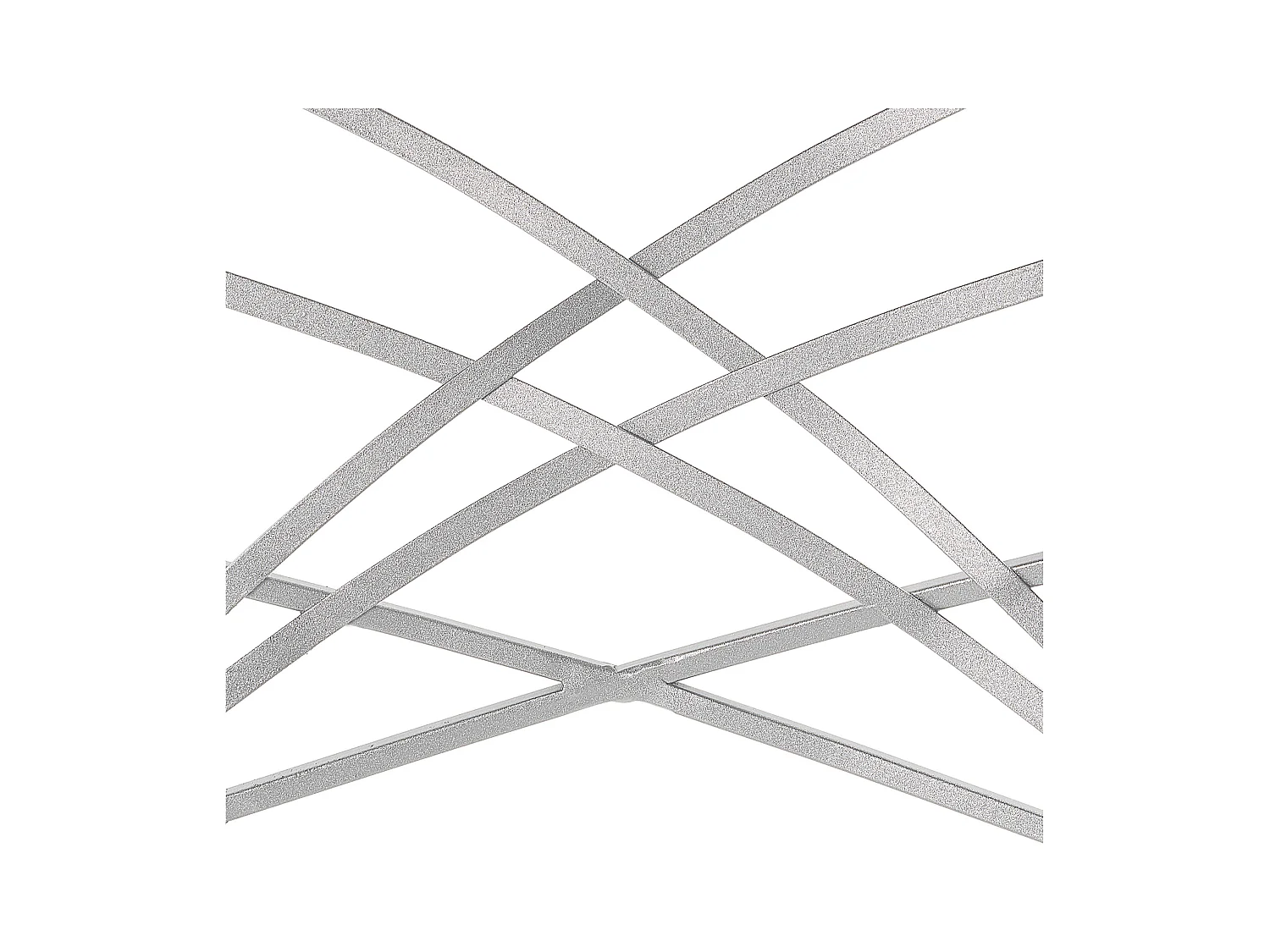 Conjunto de 2 cadeiras de jantar GIRARD Metal Prateado