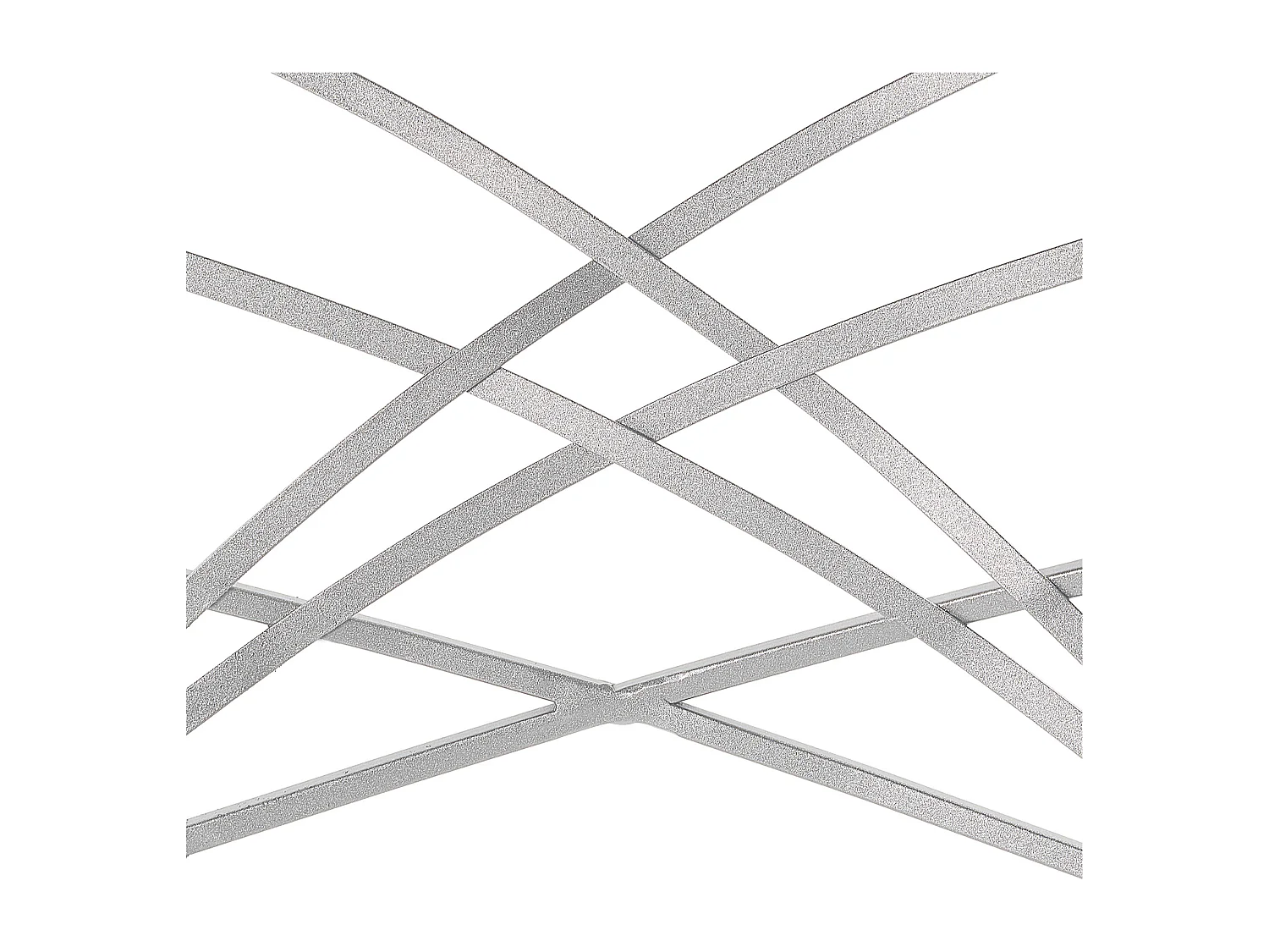 Lot de 2 chaises de salle à manger GIRARD Métal Argenté