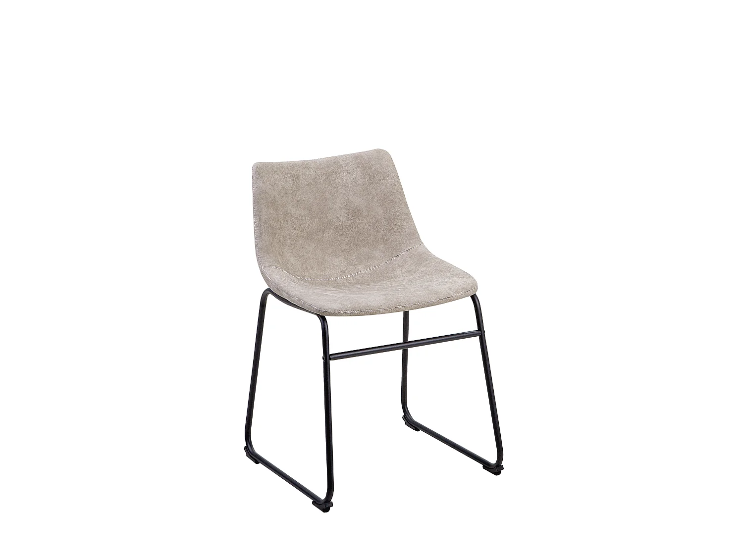 Lot de 2 chaises de salle à manger BATAVIA Tissu Beige