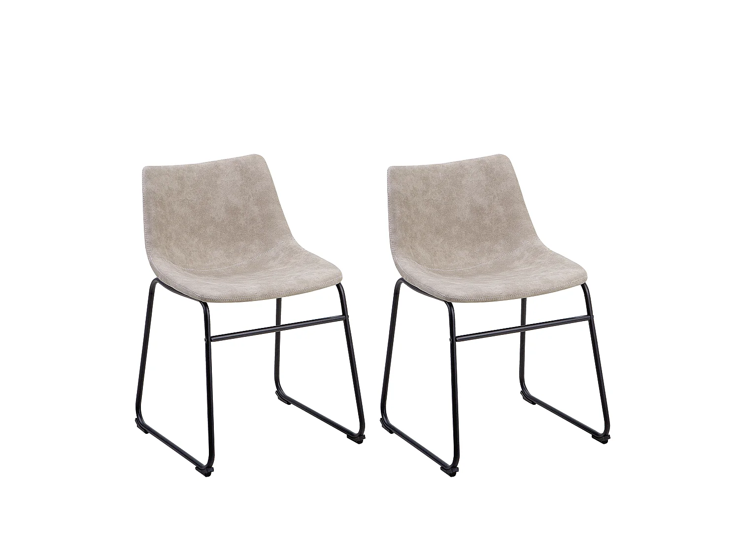 Set van 2 eetkamerstoelen BATAVIA Beige