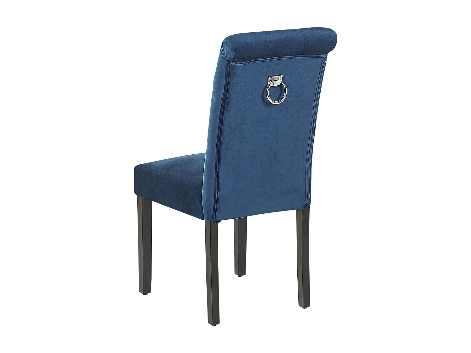 Lot de 2 chaises de salle à manger VELVA II Velours Bleu foncé