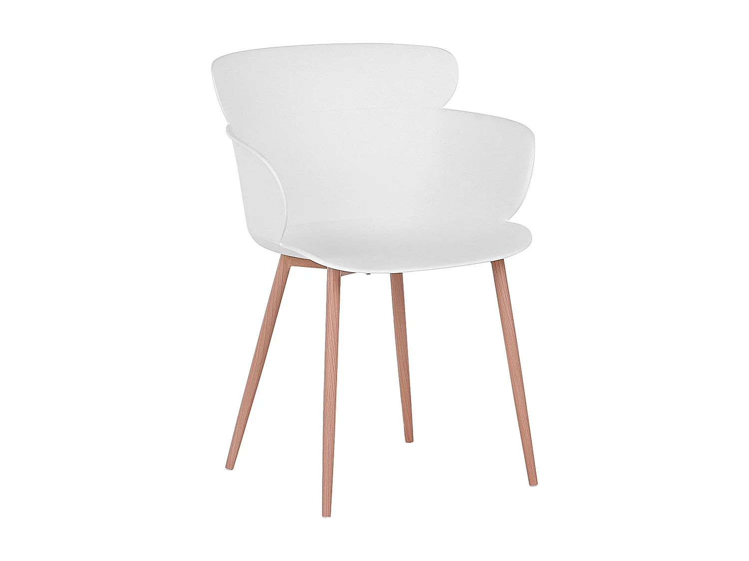 Lot de 2 chaises de salle à manger SUMKLEY Blanc