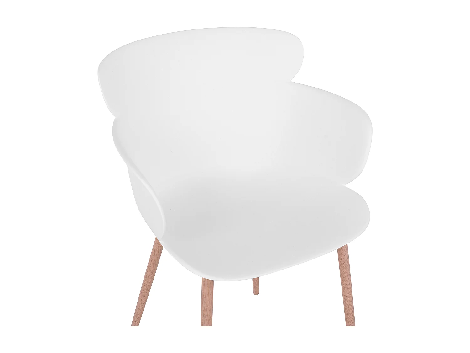 Lot de 2 chaises de salle à manger SUMKLEY Blanc